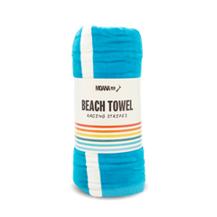 Moana Rd 100% Cotton Beach Towel - Racing Stripes