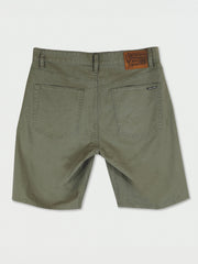 Volcom Modown Canvas 5 Pocket Short - Army Green Combo
