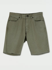 Volcom Modown Canvas 5 Pocket Short - Army Green Combo
