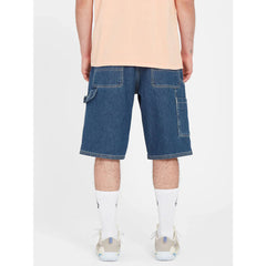 Volcom Labored Denim Utility Short - Indigo Ridge Wash