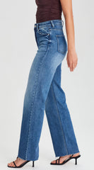 Junkfood Alanis Wide Leg Jean - Denim Blue
