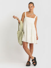 Volcom Viper Mini Dress - Bone