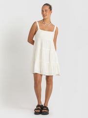 Volcom Viper Mini Dress - Bone