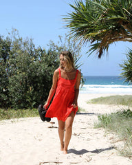 Volcom Viper Mini Dress - Red