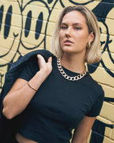 Volcom Volcomstone Tight Crop Tee - Black