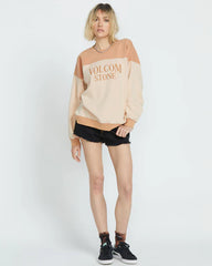 Volcom Stone Blocked Crew - Champagne Gold