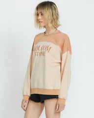Volcom Stone Blocked Crew - Champagne Gold