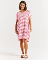 Betty Basics Maxine T-Shirt Dress - Cherry Blossom