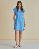 Betty Basics Daphne V-Neck Dress - Powder Blue