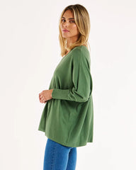 Betty Basics Destiny Knit Jumper - Powder Green