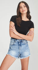 Junkfood Carrie Blue Shorts