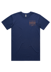 Out There Orange Block Logo Tee