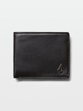 Volcom Single Stone Leather Wallet - Black