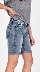 Junkfood Dina Long Shorts - Blue