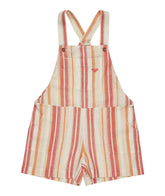 Roxy 8 - 16 Youth Kiss Under The Sun Dungarees - Dubarry Stripe