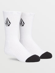 Volcom Full Stone Socks 3pk Youth - White