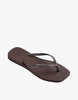Havaianas Slim Square Solid Jandal - Dark Brown