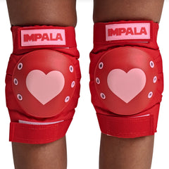 Impala Protective Knee & Elbow Set - Red Hearts