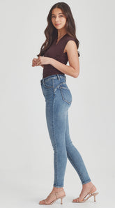 Junkfood Cheeky Push Up Denim Blue Jean