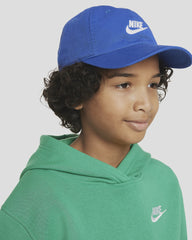 Nike Club Unstructured Club Futura Wash Kids Cap - Game Royal /White