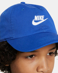 Nike Club Unstructured Club Futura Wash Kids Cap - Game Royal /White