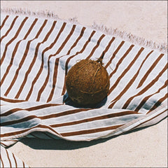 Layday Laguna 100% Cotton Flatweave Beach Towel