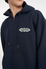 Huffer Block Zip Hood/Alta - Midnight