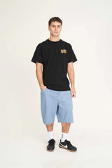 Huffer Mens SUP Tee 190/Stacked As - Black