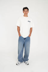 Huffer Block Tee 220/Kick Ons - Chalk