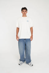 Huffer Block Tee Flight Plan - Chalk