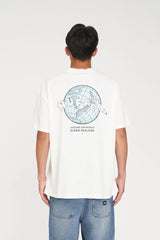 Huffer Block Tee Flight Plan - Chalk