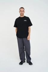 Huffer Block Tee220/Etching - Black