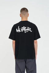 Huffer Block Tee220/Etching - Black
