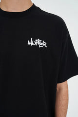 Huffer Block Tee220/Etching - Black