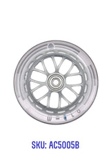 Micro Scooters Clear Wheel for Mini, Sprite, Light, Kickboard Original and G-Bike Front Wheels - 120mm