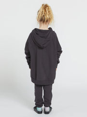 Volcom Girls Truly Stoked Boyfriend Hoodie - Vintage Black