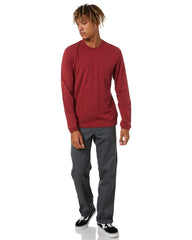 Globe Every Damn Day LS Tee - Rhubarb