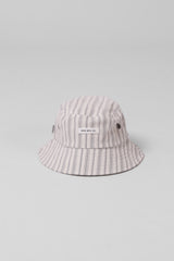 RPM Bucket Hat - White/Grey Striped