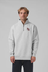 RPM Track 1/4 zip Jumper - White Marle