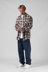 RPM Plaid L/S Shirt II - Brown Plaid