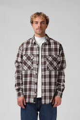 RPM Plaid L/S Shirt II - Brown Plaid