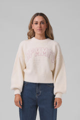 RPM Bella Fluffy Knit Jumper - Cream