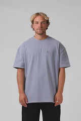RPM Sanded OS Tee -Dusty Blue
