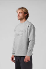 RPM Emboss Crew - Grey Marle