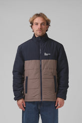 RPM Everyday Puffer Jacket - Navy Taupe