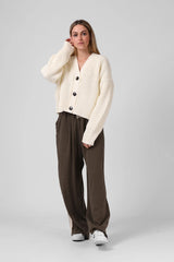 RPM Chunky Cardigan- Cream