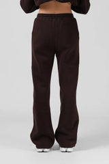 RPM Wide Leg Track Pant - Chocolate