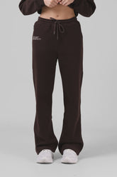 RPM Wide Leg Track Pant - Chocolate