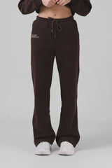 RPM Wide Leg Track Pant - Chocolate