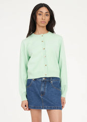Huffer Kenzie Crop Knit Cardigan - Matcha